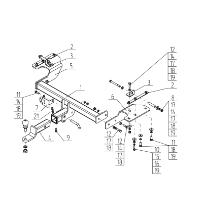 Фаркоп на Jaecoo J8 CE11B
