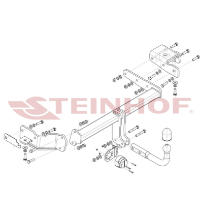 Фаркоп на Hyundai Santa Fe H-296