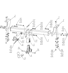 Фаркоп на Haval H3 F.9415.003
