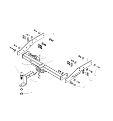 Фаркоп с системой антистук на УАЗ Профи FA 1001-E(A-K)