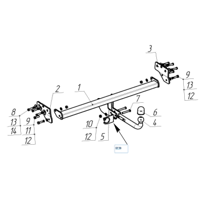 Фаркоп на Tenet T4L 7638-A
