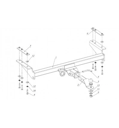 Фаркоп на Sollers ST8 FA 0971-E