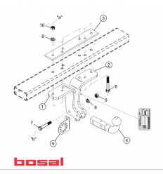 Фаркоп на Nissan Pathfinder 017-072