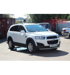 Защита переднего бампера труба овальная Chevrolet Captiva CCAP.48.1512