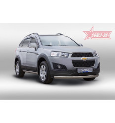 Защита переднего бампера труба овальная на Chevrolet Captiva CCAP.48.5053