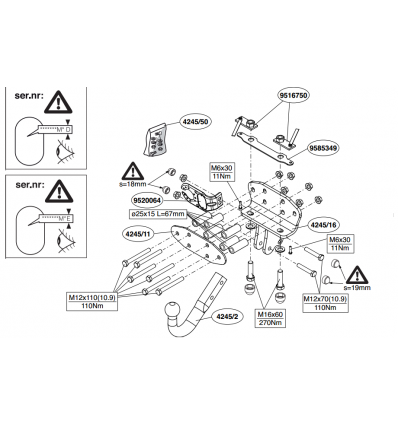 Фаркоп на Toyota Landcruiser 200 424500