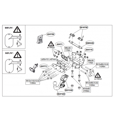 Фаркоп на Toyota Land Cruiser 200 424700