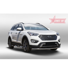 Защита переднего бампера труба на Hyundai Grand Santa Fe HGSF.48.1800