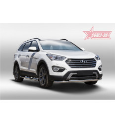 Защита переднего бампера труба на Hyundai Grand Santa Fe HGSF.48.1801