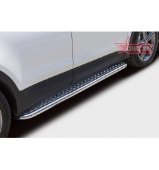 Пороги с листом на Hyundai Grand Santa Fe HGSF.82.1805