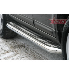Пороги с листом на Hyundai Santa Fe HSFE.82.0323