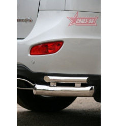Защита заднего "уголки" на Hyundai Santa Fe HYSF.76.1155