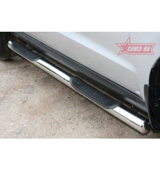 Пороги с простопью на Hyundai Santa Fe HYSF.81.1150
