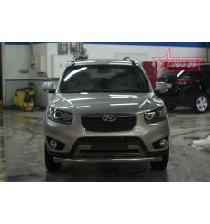 Защита переднего бампера труба на Hyundai Santa Fe HYSF.48.1431