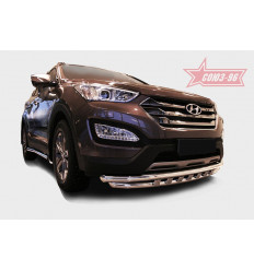 Защита переднего бампера на Hyundai Santa Fe HYSF.45.1618