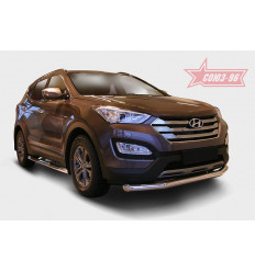 Защита переднего бампера на Hyundai Santa Fe HYSF.48.1616