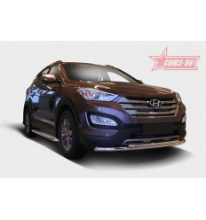 Защита переднего бампера на Hyundai Santa Fe HYSF.48.1617
