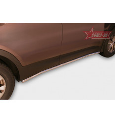 Пороги труба на Hyundai Santa Fe HYSF.80.1619