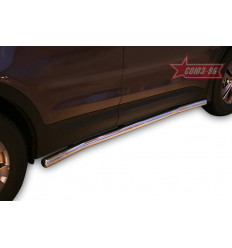 Пороги труба на Hyundai Santa Fe HYSF.80.1620