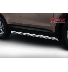 Пороги труба на Hyundai Santa Fe HYSF.80.1652