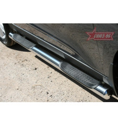 Пороги с проступями на Hyundai ix35 HYIX.81.1063