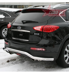 Защита заднего бампера "волна" на Infiniti EX INEX.75.0791
