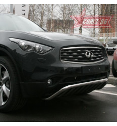 Решетка передняя мини на Infiniti QX70 INFX.57.0747