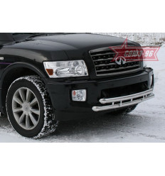 Защита переднего бампера труба на Infiniti QX56 INFQ.48.0616