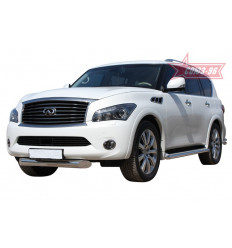 Защита переднего бампера  труба на Infiniti QX80 INQX.48.1266