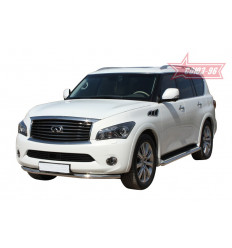 Защита переднего бампера труба на Infiniti QX80 INQX.48.1268