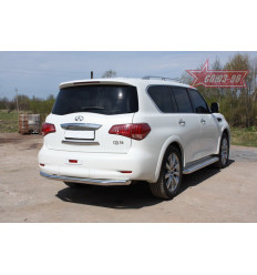 Защита заднего бампера на Infiniti QX80 INQX.75.1282