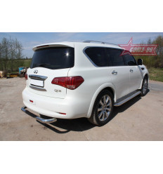Защита заднего бампера на Infiniti QX80 INQX.75.1283