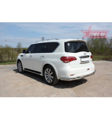 Защита заднего бампера на Infiniti QX80 INQX.75.1284