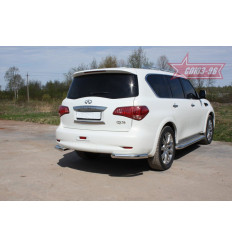 Защита заднего бампера "уголки" на Infiniti QX80 INQX.76.1280