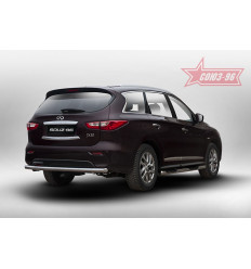 Защита заднего бампера труба на Infiniti QX60 IQX6.75.5202