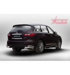 Защита заднего бампера "уголки"  на Infiniti QX60 IQX6.76.5206