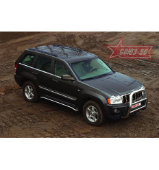 Решетка передняя мини на Jeep Grand Cherokee JEEP.55.0281
