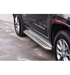 Пороги с листом на Jeep Grand Cherokee JEGC.82.1903