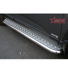 Пороги с листом на Kia Sorento KSOR.82.0893