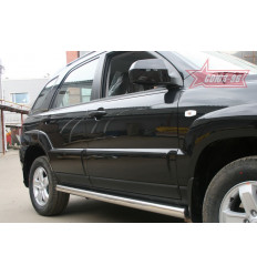 Пороги труба на Kia Sportage KISP.80.0821