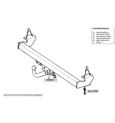 Фаркоп на Toyota RAV 4 214300