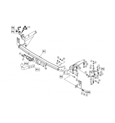 Фаркоп на Toyota RAV 4 475300