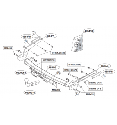 Фаркоп на Toyota Yaris 465400