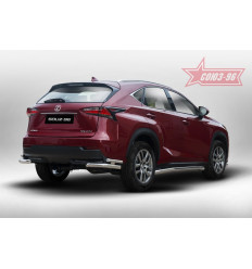 Защита задняя "уголки" на Lexus NX LENX.76.5171