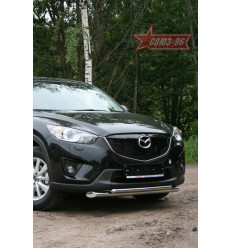 Защита переднего бампера труба на Mazda CX-5 MCX5.48.1489