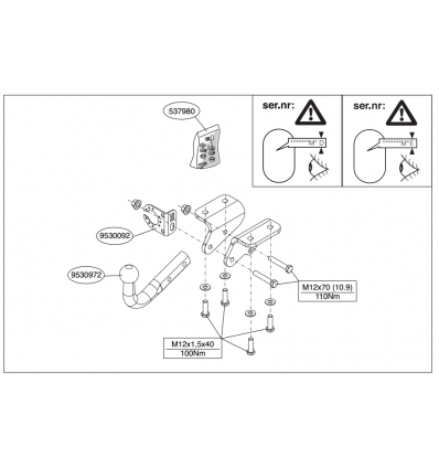 Фаркоп на Volkswagen Amarok 537900