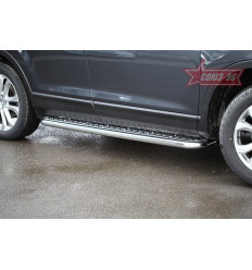 Пороги с листом  на Mazda CX-9 MCX9.82.1690