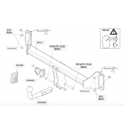 Фаркоп на BMW X3 595300