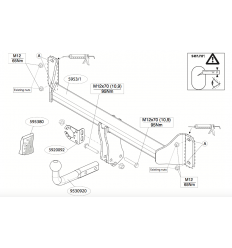 Фаркоп на BMW X4 595300