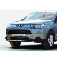 Защита переднего бампера труба на Mitsubishi Outlander MIOU.48.1552